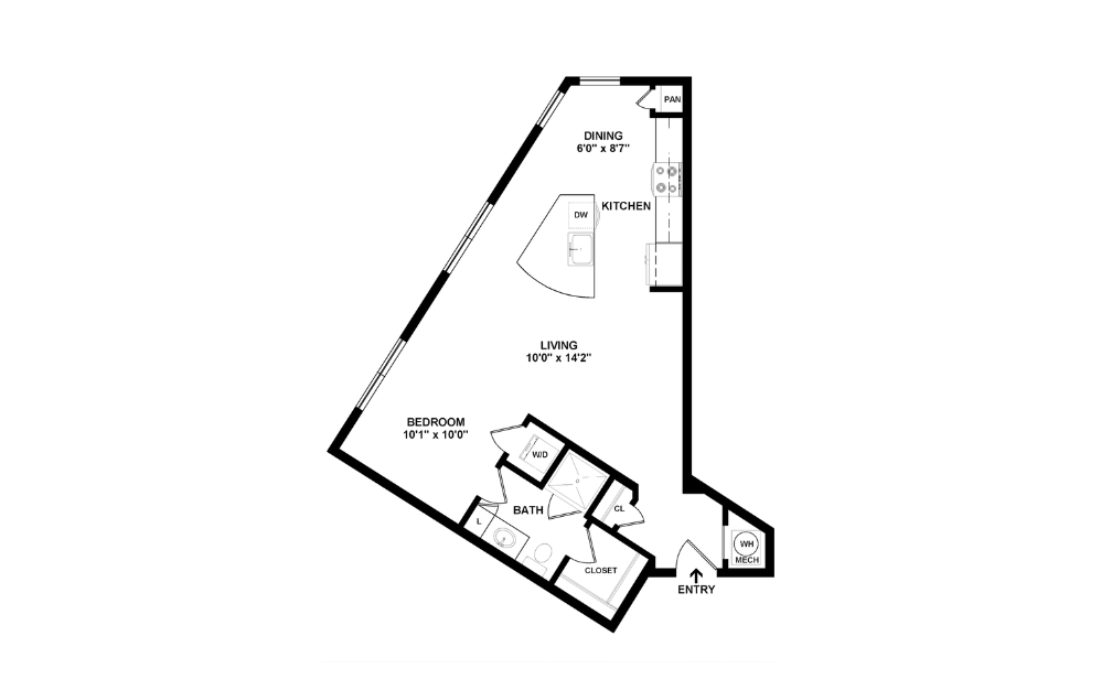 2D Flat Floorplan - A