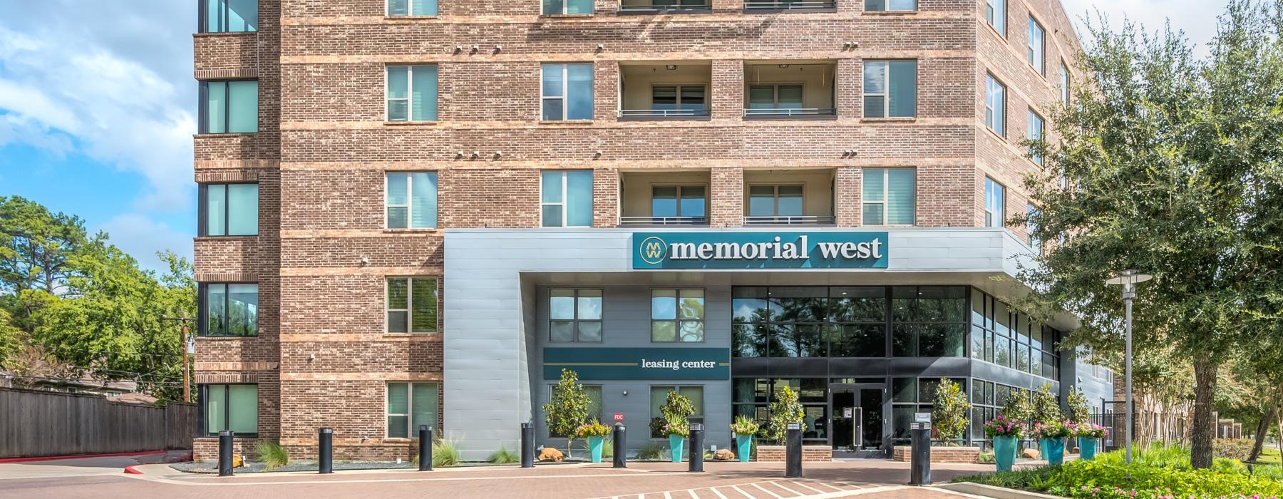 a large building with a sign on it